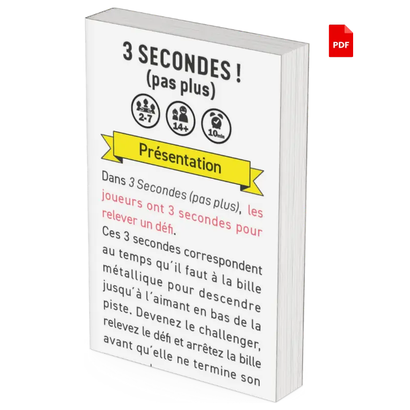 règle de 3 Secondes (Pas Plus !)